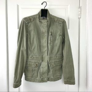 Lucky Brand Women's Army Green Utility Jacket Size Large